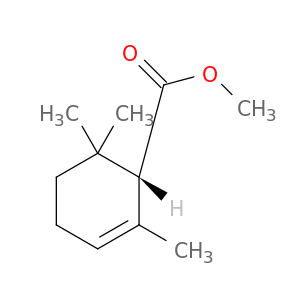 2-Cyclohexene-1-carboxylic acid, 2,6,6-trimethyl-, methyl ester, (S)-