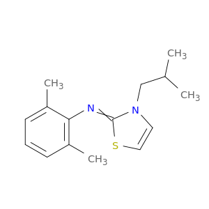 Benzenamine, 2,6-dimethyl-N-[3-(2-methylpropyl)-2(3H)-thiazolylidene]-