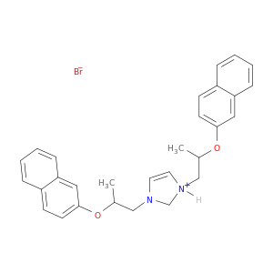 1H-Imidazolium, 1,3-bis[2-(2-naphthalenyloxy)propyl]-, bromide