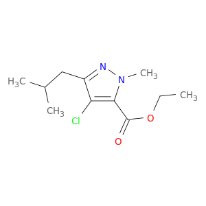 4氯-3-异丁基-1-甲基吡唑-5-甲酸乙酯