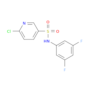 6-Chloro-N-(3,5-difluorophenyl)pyridine-3-sulfonamide