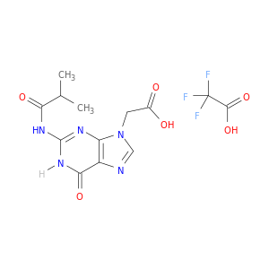2,2,2-三氟乙酸的化合物与2-(2-异丁基-6-氧代-1H-嘌呤-9(6H)-基)乙酸