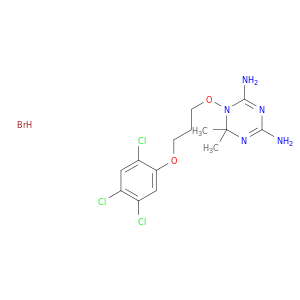 1,3,5-Triazine-2,4-diamine,1,6-dihydro-6,6-dimethyl-1-[3-(2,4,5-trichlorophenoxy)propoxy]-, hydrobromide(1:1)