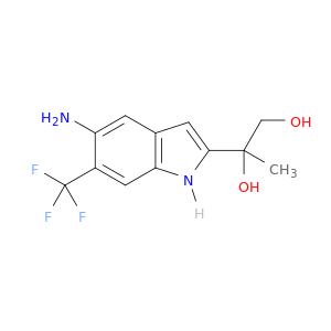 1,2-Propanediol, 2-[5-amino-6-(trifluoromethyl)-1H-indol-2-yl]-