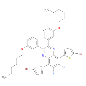 5,8-双(5-溴噻吩-2-基)-6,7-二氟-2,3-双(3-(己氧基)苯基)喹喔啉