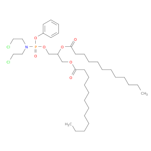 Dodecanoic acid,1-[[[[bis(2-chloroethyl)amino]phenoxyphosphinyl]oxy]methyl]-1,2-ethanediylester (9CI)