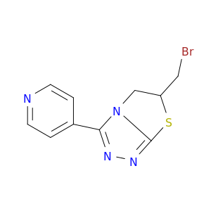 4-[6-(Bromomethyl)-5H,6H-[1,2,4]triazolo[3,4-b][1,3]thiazol-3-yl]pyridine