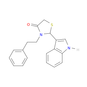 4-Thiazolidinone,2-(1H-indol-3-yl)-3-(2-phenylethyl)-
