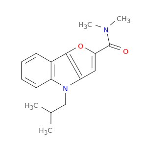 4H-Furo[3,2-b]indole-2-carboxamide, N,N-dimethyl-4-(2-methylpropyl)-