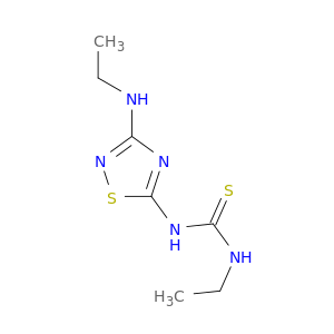 Thiourea, N-ethyl-N'-[3-(ethylamino)-1,2,4-thiadiazol-5-yl]-
