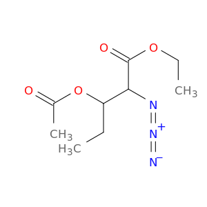 Pentanoic acid, 3-(acetyloxy)-2-azido-, ethyl ester