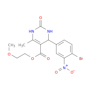 2-methoxyethyl 4-(4-bromo-3-nitro-phenyl)-6-methyl-2-oxo-3,4-dihydro-1H-pyrimidine-5-carboxylate