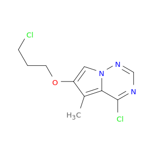 Pyrrolo[2,1-f][1,2,4]triazine, 4-chloro-6-(3-chloropropoxy)-5-methyl-
