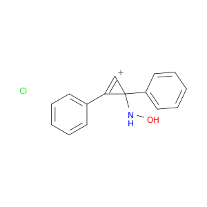 Cyclopropenylium, (hydroxyamino)diphenyl-, chloride