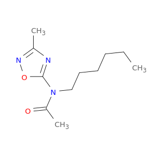 Acetamide, N-hexyl-N-(3-methyl-1,2,4-oxadiazol-5-yl)-