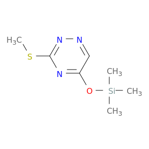 1,2,4-Triazine, 3-(methylthio)-5-[(trimethylsilyl)oxy]-