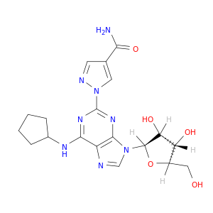 Adenosine, 2-[4-(aminocarbonyl)-1H-pyrazol-1-yl]-N-cyclopentyl-