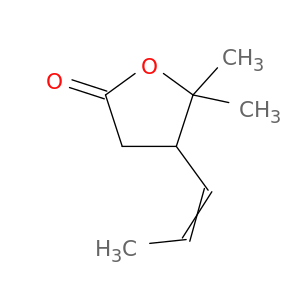 2(3H)-Furanone, dihydro-5,5-dimethyl-4-(1-propenyl)-
