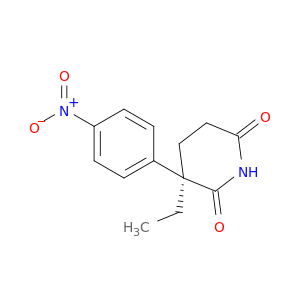 2,6-PIPERIDINEDIONE, 3-ETHYL-3-(4-NITROPHENYL)-, (3R)-