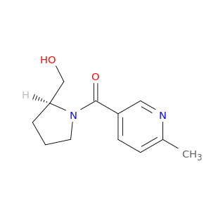 2-Pyrrolidinemethanol, 1-[(6-methyl-3-pyridinyl)carbonyl]-, (2S)-