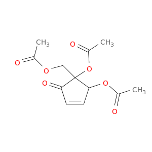 2-Cyclopenten-1-one, 4,5-bis(acetyloxy)-5-[(acetyloxy)methyl]-