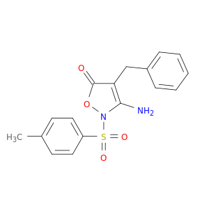 3-amino-4-benzyl-2-[(4-methylphenyl)sulfonyl]-1,2-oxazol-5(2h)-one