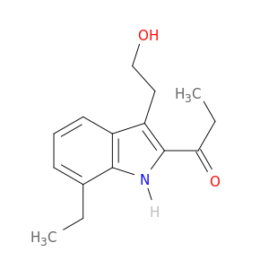1-Propanone, 1-[7-ethyl-3-(2-hydroxyethyl)-1H-indol-2-yl]-