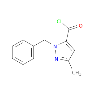 1H-Pyrazole-5-carbonyl chloride, 3-methyl-1-(phenylmethyl)-