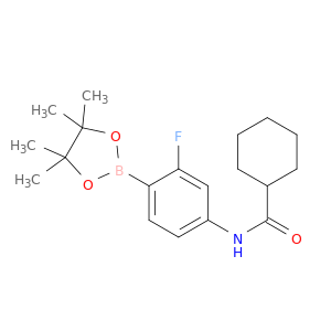 N-[3-氟-4-(4,4,5,5-四甲基-1,3,2-二氧苯甲醛-2-基)苯基]环己烷甲酰胺
