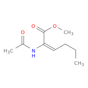 2-Hexenoic acid, 2-(acetylamino)-, methyl ester, (E)-