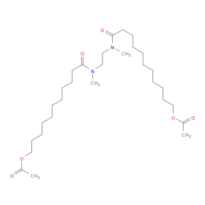 Undecanamide, N,N'-1,2-ethanediylbis[11-(acetyloxy)-N-methyl-