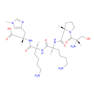 L-Histidine, L-seryl-L-prolyl-L-lysyl-L-lysyl-