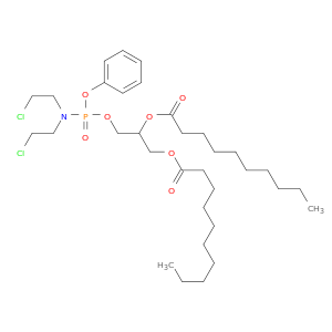 3-({[bis(2-chloroethyl)amino](phenoxy)phosphoryl}oxy)-2-(decanoyloxy)propyl decanoate