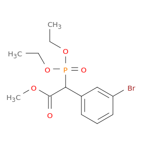 methyl 2-(3-bromophenyl)-2-(diethoxyphosphoryl)acetate