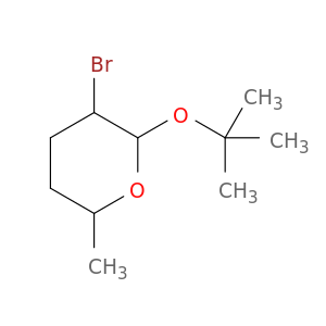 2H-Pyran, 3-bromo-2-(1,1-dimethylethoxy)tetrahydro-6-methyl-