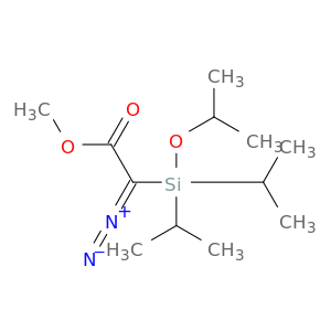 Acetic acid, diazo[(1-methylethoxy)bis(1-methylethyl)silyl]-, methyl ester