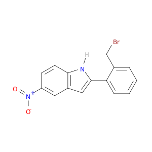 1H-Indole, 2-[2-(bromomethyl)phenyl]-5-nitro-