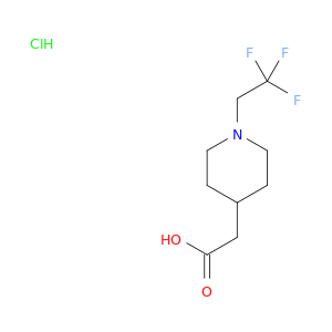 2-[1-(2,2,2-Trifluoroethyl)piperidin-4-yl]acetic acid hydrochloride