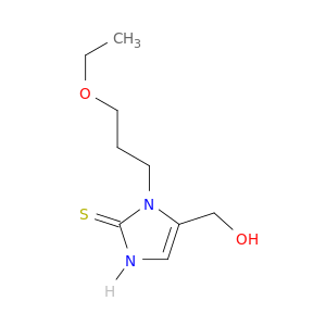 2H-IMIDAZOLE-2-THIONE, 1-(3-ETHOXYPROPYL)-1,3-DIHYDRO-5-(HYDROXYMETHYL)-
