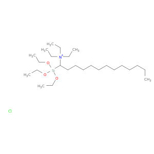 1-Tridecanaminium, N,N,N-triethyl-1-(triethoxysilyl)-, chloride