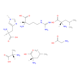 HISTIDINE-LEUCINE-GLYCINE-LEUCINE-ALANINE-ARGININE