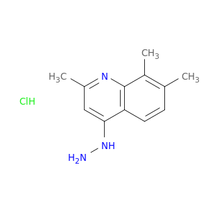 4-Hydrazino-2,7,8-trimethylquinoline hydrochloride
