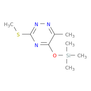 1,2,4-Triazine, 6-methyl-3-(methylthio)-5-[(trimethylsilyl)oxy]-