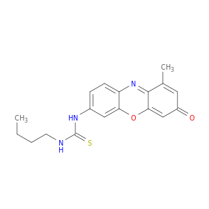 Thiourea, N-butyl-N'-(1-methyl-3-oxo-3H-phenoxazin-7-yl)-