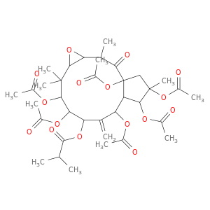 (1A,3S,4S,5S,7R,7A,8R,9R,10AR,12R,12As)-3,4,7,8,9,10a-六烷基(乙酰氧基)四氯二核-2,2,2,9,12-四甲基-6-亚甲基-11-氧代-2H-环戊基[5,6]环糊精[1,2-B]OXIREN-5-YL2-甲基丙酸酯