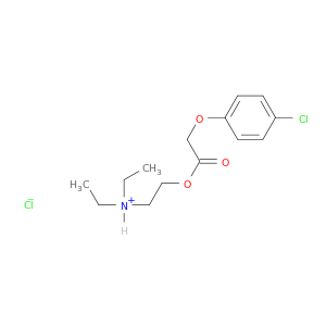 2-[2-(4-chlorophenoxy)acetyl]oxyethyl-diethyl-azanium chloride