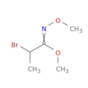 Propanimidic acid, 2-bromo-N-methoxy-, methyl ester