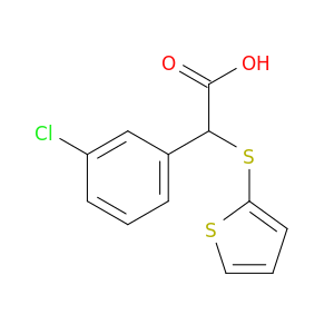 2-(3-chlorophenyl)-2-(thiophen-2-ylsulfanyl)acetic acid