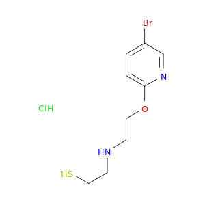 Ethanethiol,2-[[2-[(5-bromo-2-pyridinyl)oxy]ethyl]amino]-, hydrochloride (1:1)