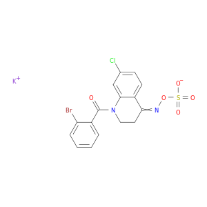Hydroxylamine-O-sulfonicacid, N-[1-(2-bromobenzoyl)-7-chloro-2,3-dihydro-4(1H)-quinolinylidene]-,potassium salt (9CI)